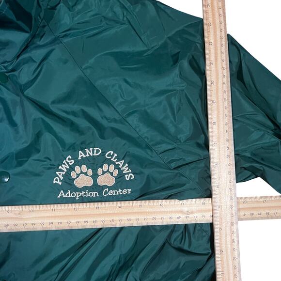 Tri-Mountain M Y2K Coach Jacket Green Classic Fit Minimalist Streetwear - Picture 3 of 5
